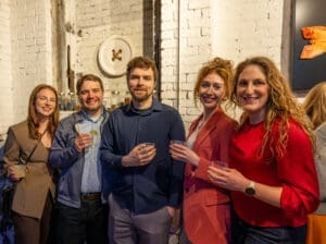 Group of people posing at Pi Day 2026